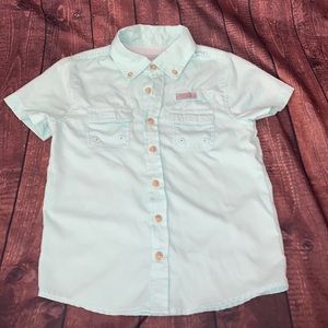 Mint green fishing shirt